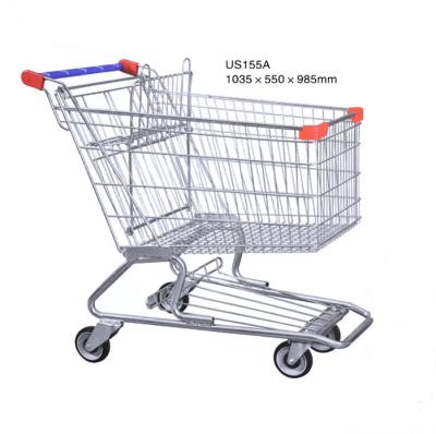 China Unveiling Price Cheap Supermarket Shopping Cart ISO Approved Shopping Trolley for sale