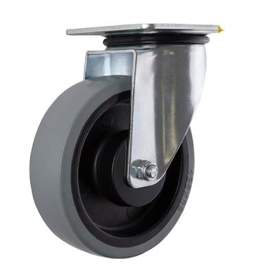 China Pneumatic Rubber Caster 125mm Swivel Caster 150Kg Medium Duty Capacity for sale