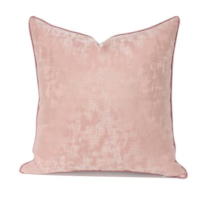 China Nondisposable Modern Simple Pink Cushion Cover Nondisposable Modern Simple Pink Cushion Cover Bedside Room Office Living Room Bedroom Waist Blanket Without Core for sale