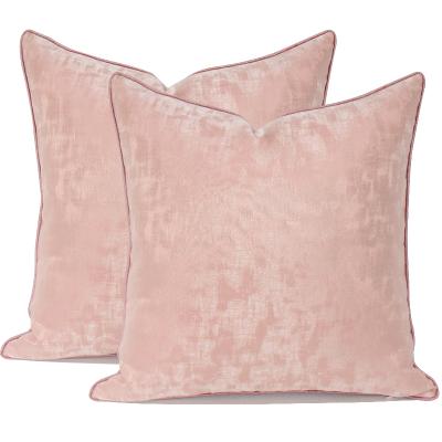 China Custom Nondisposable Home Decoration Blanket Nondisposable Pink Pillow Cushion Cover Sofa Living Room Bedside Pillow Cover Without Core for sale