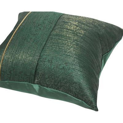 China Nordic Quilting Custom Decorative Pillow Sofa Pillow Nondisposable Modern Green Stripe Pillowcase Room Pattern Without Core for sale