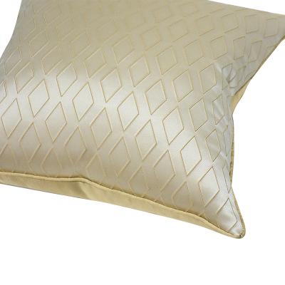 China 45*45cm Geometric Design Lattice Diamond Bedroom Decorative Pillowcases Nondisposable Luxury Minimalist Pillow Cover Cushion Cover for sale