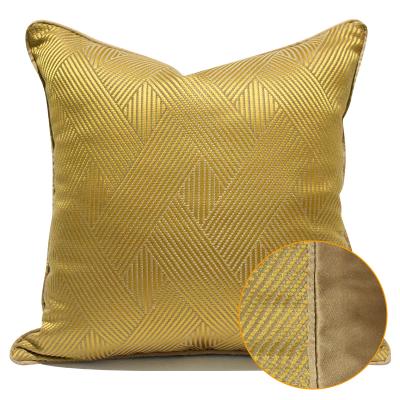 China Large Yellow Single Pillow Sofa Living Room Cushion Room Cover Pillow Bag PORTABLE Bay Window Nordic Geometric Pattern Without Core for sale