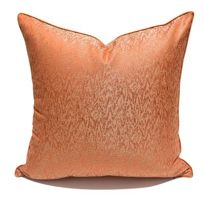 China Custom American Modern Orange Pattern Stripe Room Blanket Pillow Sofa Cushion Cover 45cmx45cm Simple Living Room Nondisposable for sale