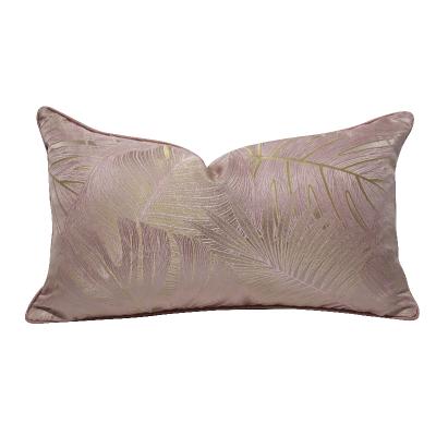 China New Chinese Nondisposable Light Luxury Rose Pillow Flower Backrest Cushion Living Room Sofa Office Waist Pillow Can Be Customized for sale