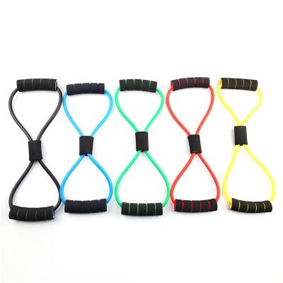 China Wholesale Band Manufacturers Hot Elastic Band Rope, Figure Eight Tension Rope Yoga Fitness Exercise for sale