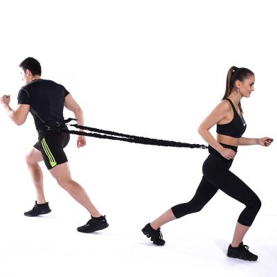 China Polyester Fabric Resistance Belt For Double Waist Indoor And Outdoor Strength Training for sale