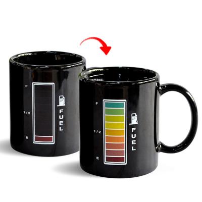 China Battery Magic Cup Positive Energy Change Cup Ceramic Cup Dyeing Coffee Tea Milk mugs for sale