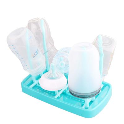 China Multifunctional tree dustproof portable foldable Baby plastic bottle dish rack baby bottle drying rack holder for sale