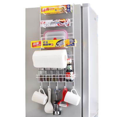 中国 5 Layers Hanging Kitchen Metal Storage Refrigerator side storage rack kitchen holder 販売のため