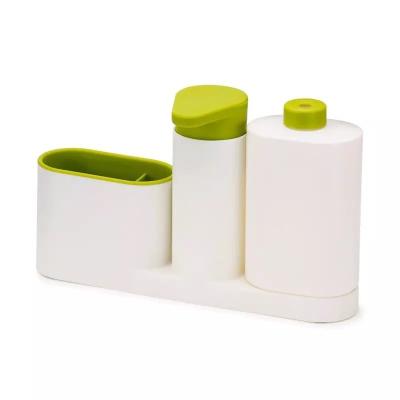 China Bathroom Liquid Kitchen Plastic Storage WithTank Cleaning Sponge Brush Holder for sale