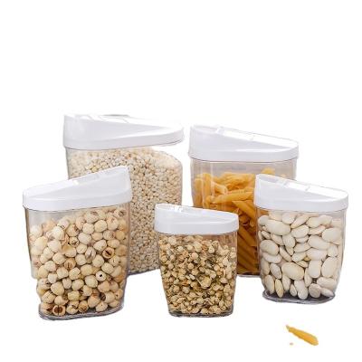 China 5 pcs set Pantry Kitchen Plastic Storage Box With lid pp Food storage container set for sale