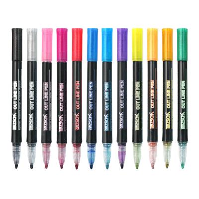 China Paint 12 Color Set Pen, Art Drawing Marker Pens for sale