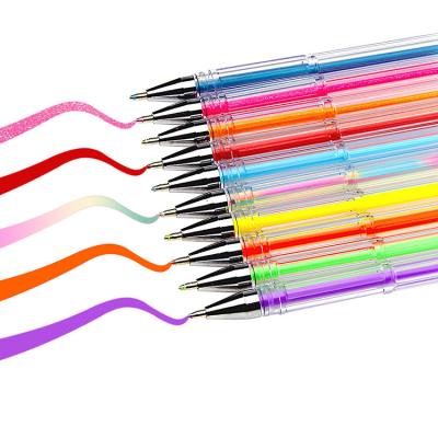 China Glitter Top Gel Ink Slogan Gel Pen Rated Erasable Character Gel Pen for sale