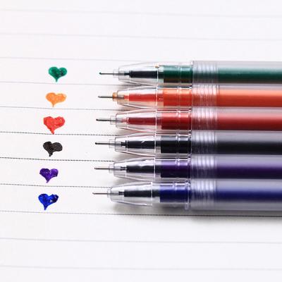 China office pen normal kawaii pen 6color gel pen promotional set for sale