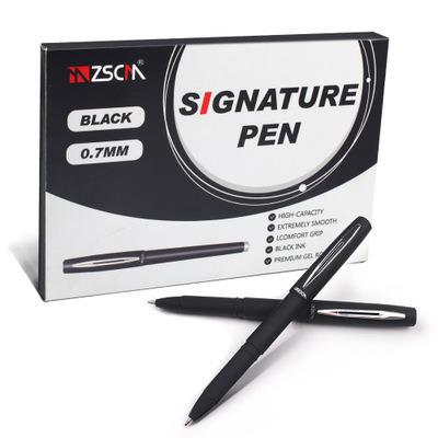 China ZSCM Promotional Pen 0.7mm Carbon Gel Pen Black Ink Gel Pen Promotional Pen for School and Office for sale