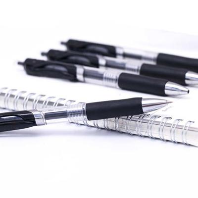 China Best Natural Selling Customized Black Ink Plastic Gel Pen Business Promotional Pen for sale