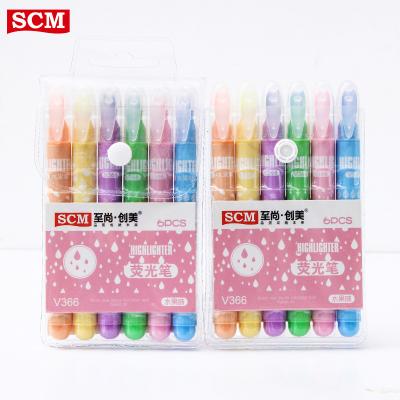 China 2018 Best Selling Office and School Highlight Bar Marker Fluorescent Marker for sale