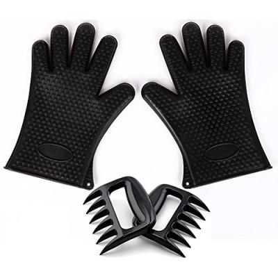 China Heat Resistant & BPA Resistant Easily Cleaned Meat Shredder Claws & Silicone Free Gloves For BBQ Set for sale