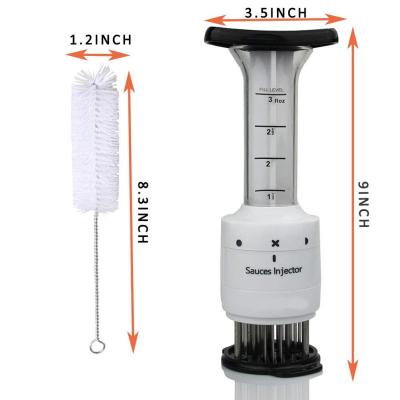 China Viable Sharp Sauce Injector Needle 3oz/90ml Marinade Injector And Meat Tenderizer for sale