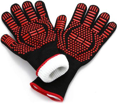 China Easily Cleaned Grill Gloves, Non-Slip Silicone BBQ Cooking Gloves Great For Hot Food Grilling BBQ Smoker for sale