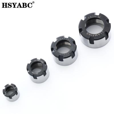 China Wear Resistance CNC Milling Chuck Holder Nut ER11 ER16 ER20 ER25 M Type Collet Clamping for sale