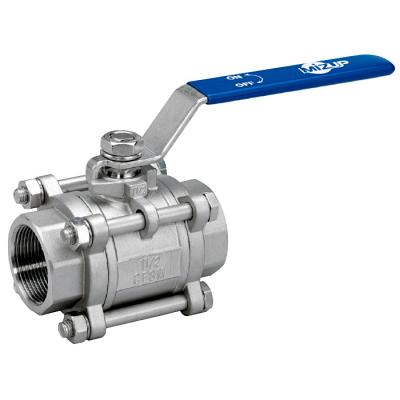 China 2022 General New Product 3-Piece Threaded Manual Ball Valve Made in Taiwan for sale