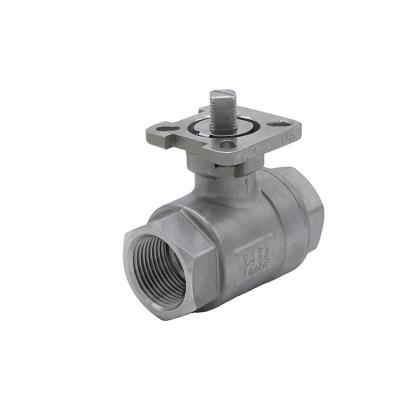 China General ISO 5211 Direct Mounted 2-Piece Threaded Ball Valve for sale