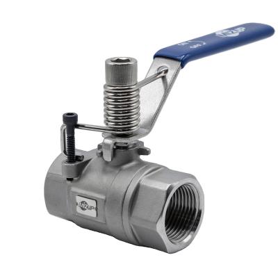 China Normal Close Manual Operated Normal Closed Spring Return Ball Valve for sale