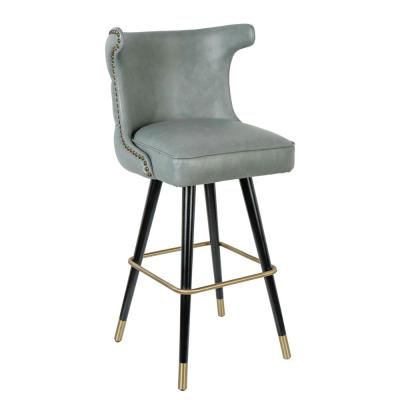 China Durable Bar Furniture Unique Leather Bar Stool High Counter for sale