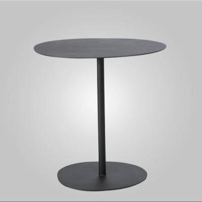 China Easy Clean Modern Hotel Cafe Furniture Small Round Side Table With Powder Coated Steel for sale