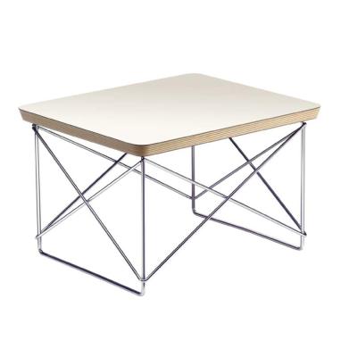 China Simple Modern Plywood Liter Table Side Coffee Table By Stainless Steel Leg for sale