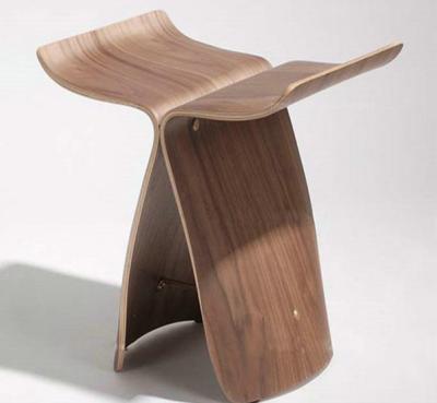 China Eco-friendly Modern Designer Wooden Stool Stool Butterfly Stool For Living Room for sale