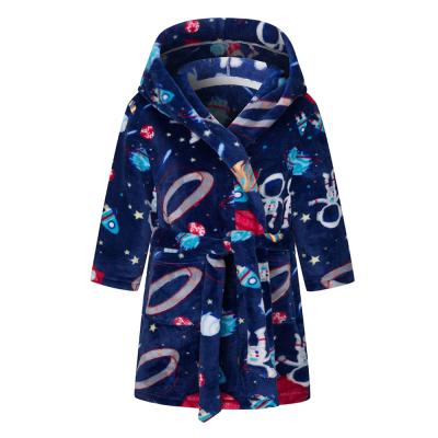 China Other Children Shear Soft Hooded Bathrobe Sleepwear Girls Boy Pajamas for sale