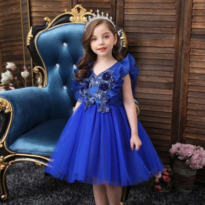 China 2020 Breathable Flower Princess Tutu Skirt Children's Dress Girls Wedding Costume Dresses for sale