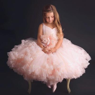 China Children's Equalizing Dress Princess Pengpeng Girl's Dress Show Bridesmaid's Breathable Wedding Dress for sale