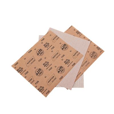 China Norton Grade A275 P120 Paper Sandpaper Polishing Sanding Sheet for sale