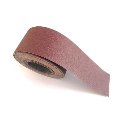 China Great capacity excellent performance sharping red aluminum oxide sandpaper abrasive roll for grinding metal for sale