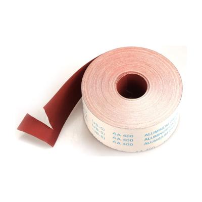 China Durable 80 Grit Abrasive Sandpaper Emery Cloth Roll With J/X/Y- Weight Cloth Backing for sale