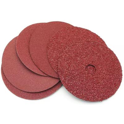 China High Quality Red Blue Fiber Abrasive Disc High Performance Aluminum Oxide Sanding Paper Grinding For Stainless Steel for sale