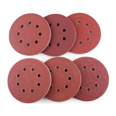 China 125mm Aluminum Oxide Abrasive Sand Grinding Wheel Polishing Paper Sanding Disc for sale