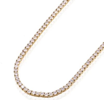 China New China Moissanite HIP HOP GRA 2023 CLASSIC Tester Iced Out Tennis Chain D VVS1 4mm 5mm 6.5mm 925 Silver Cuban Chain Men Women USA for sale