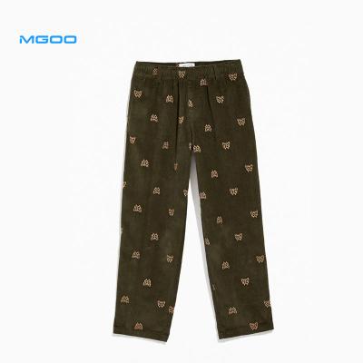 China MGOO Anti Wrinkle Corduroy Men's Pants Plus Size Mens Trousers Jogger Pants for sale