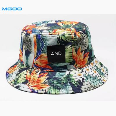 China COMMON GROUND MGOO Custom Digital Printing Floral Coating Bucket Hats Cotton Sun Hat Embroidery Topee Floppy Hats Girls Hats for sale