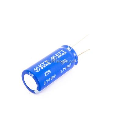 China Original High Power Pulse Demand Promotion Catalog Low Price Long Cycle Life Quick Charge AMR 2.7V 60F Fast Discharge UPS Meter Smart AGV Supercapacitor for sale