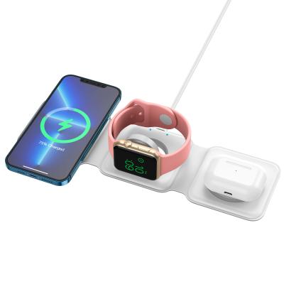 China Fast Qi Magnetic Wireless Charger 15W 128g For Smartphones And Smart Watches for sale