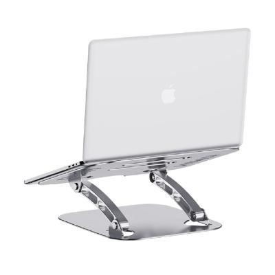 China High Quality Foldable Stainless Steel Adjustable Angle Color Desktop Desktop Laptop Stand Silver for sale