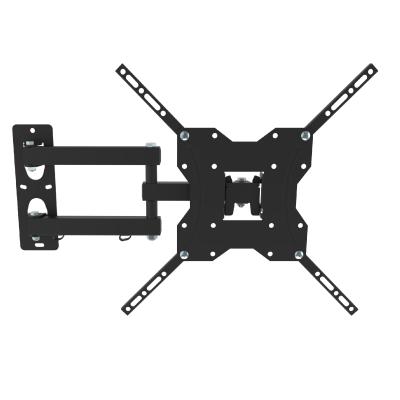 China Solid Steel High Quality Steel Hardware Motion Safety Swivel Black TV Wall Mount For Screen for sale