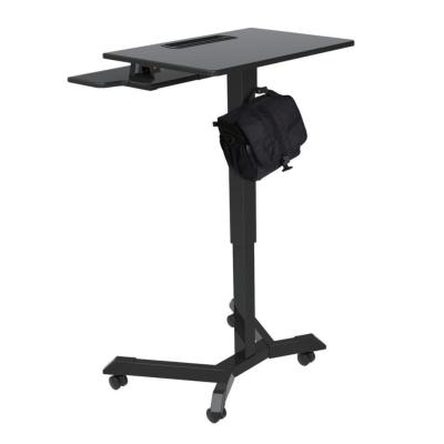 China Custom Size Adjustable Metal Office Frame Black Nomad Computer Steel Desk (Height) For Work for sale