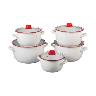 China Good Quality Sustainable Hot Selling Casserole Cookware Set Cute Casserole Pot Cookware for sale